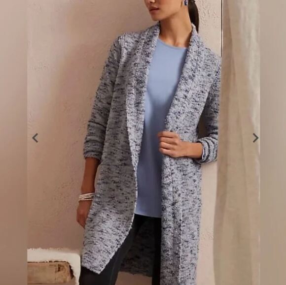 J. Jill Sweaters - J. Jill Pure Jill Wool Blend Melange Knit Cardigan Sweater Small Cozy Longline